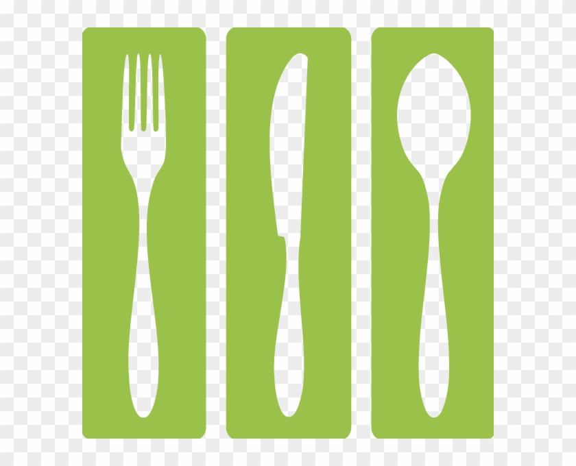 Silueta De Cubiertos Png - Cubiertos Silueta De Colores Png Clipart