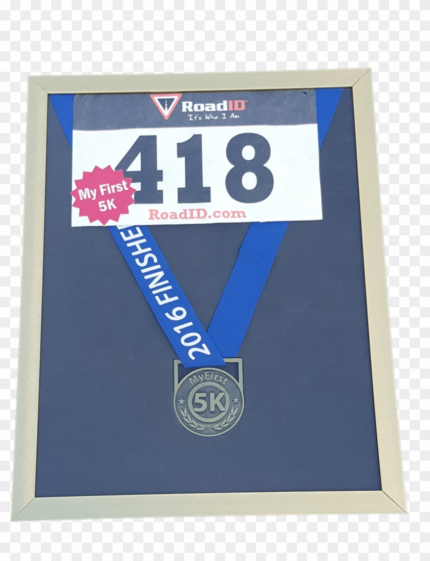 My First 5k Frame, 5k Medal Display, 5k Medals - Gold Medal Clipart #5466639