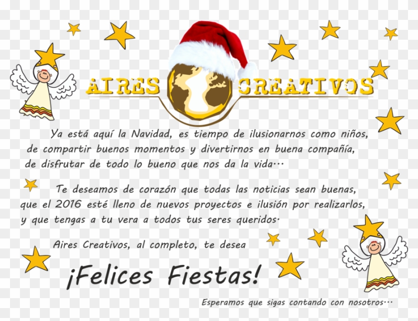 Felicitación Navidad Aires Creativos - Cintre Clipart