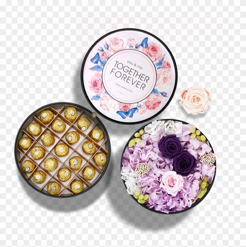 Custom Cylinder Chocolate Gift Packaging Round Luxury - Artificial Flower Clipart #5466983