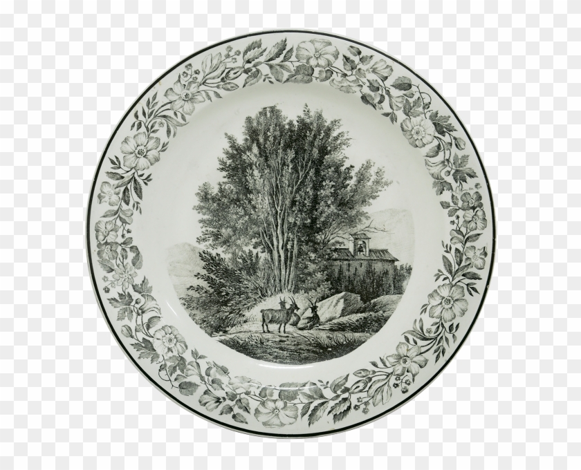 Столовые Приборы, Декоративная Тарелка, Винтажная Тарелка - Plate Clipart #5467121