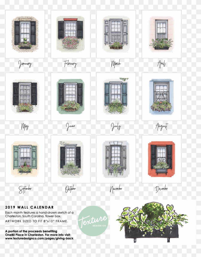 2019 Flower Box Calendar , Png Download - Gadget Clipart