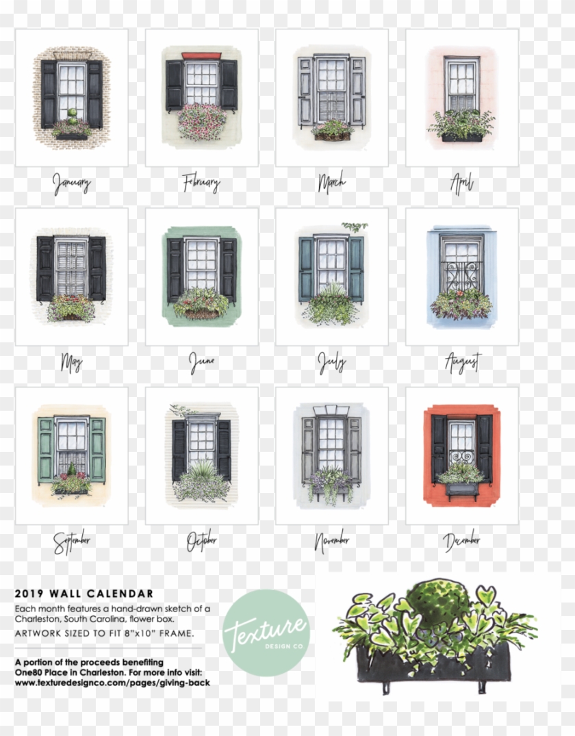 2019 Flower Box Calendar , Png Download - Gadget Clipart