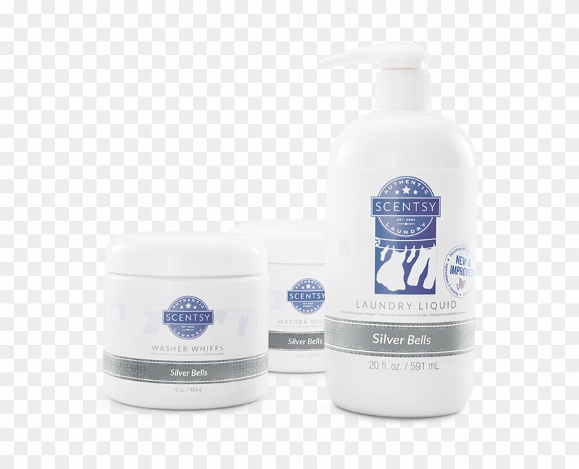 Silver Bells Laundry Liquid & Washer Whiffs Bundle - Scentsy Laundry Liquid Clipart