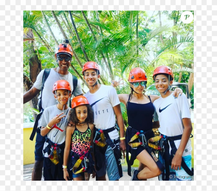 Scottie Pippen Et Sa Femme Larsa Lors D& - Canyoning Clipart