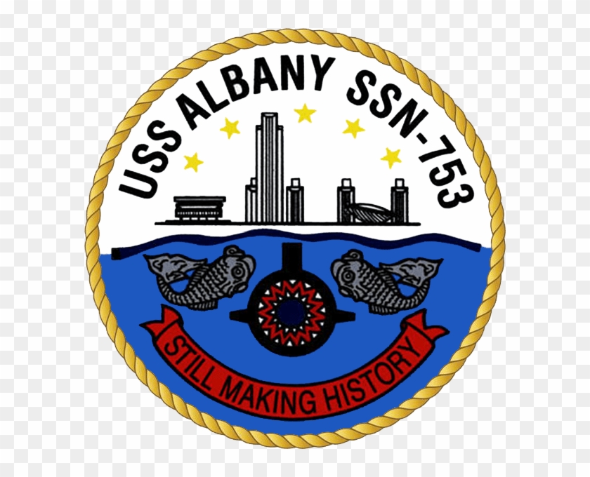 File Uss Albany Ssn 753 Crest Png Wikipedia The Free - Us Marine Mom Clipart #5467278