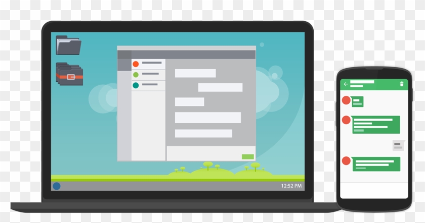 Android Messenger App - Yappy Texting Clipart