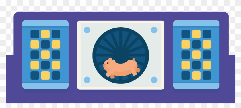 Hamster In A Hamster Wheel Clipart