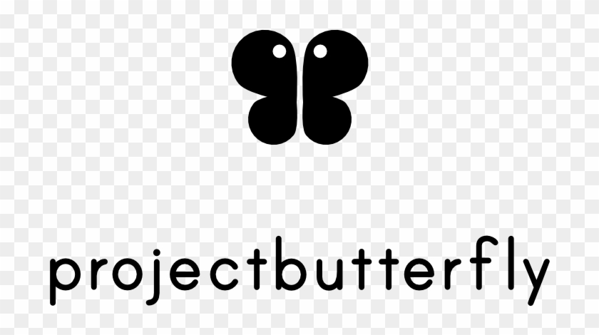 Project Butterfly Logo Black - Borders At Balcony ロゴ Clipart