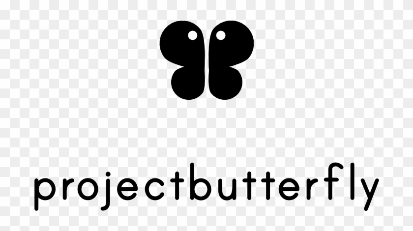 Project Butterfly Logo Black - Borders At Balcony ロゴ Clipart #5467780