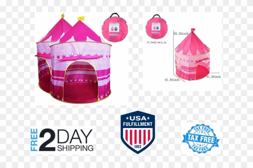 Girls Pink Princess Castle Cute Playhouse Children - Cort Copii De Casa Clipart