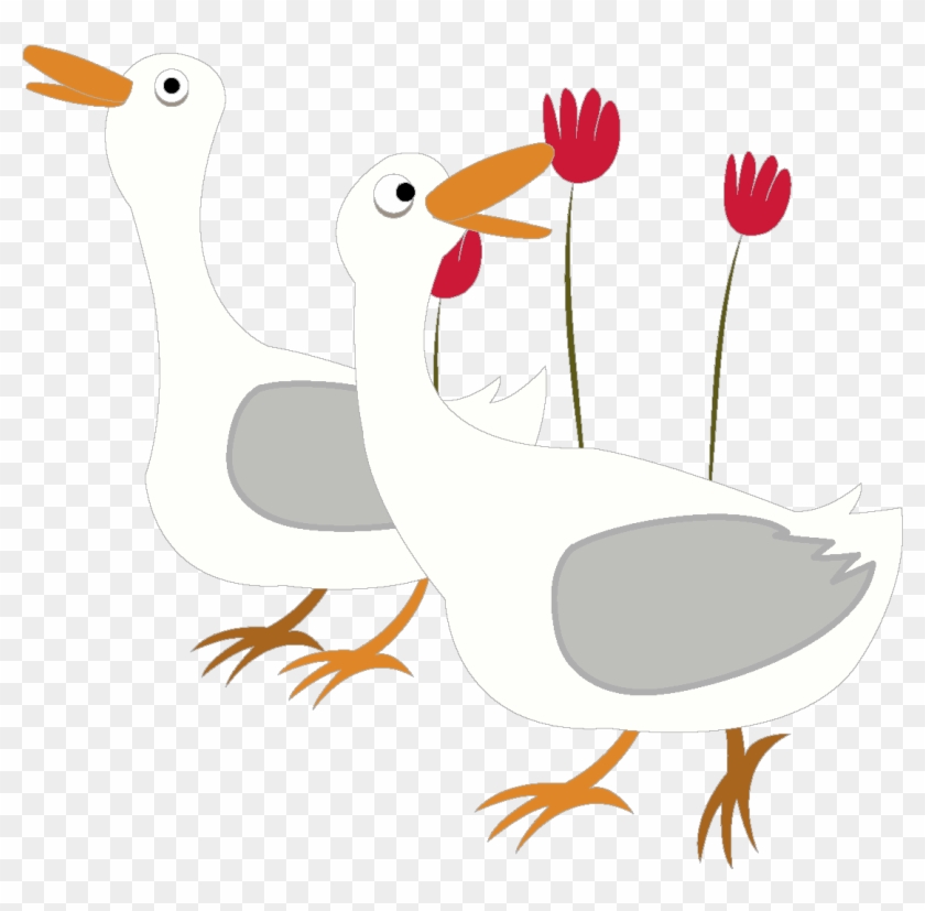 Cartoon Cute White Duck Element - Duck Clipart #5468603