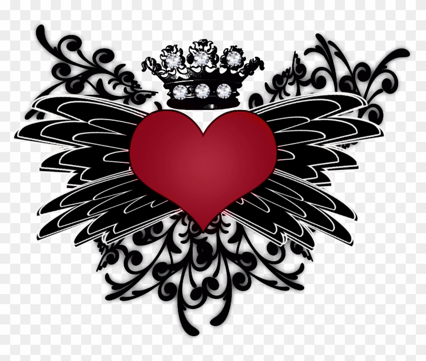 0 26884 2e28e4ef Orig Heart With Wings Tattoo, Heart - Heart Clipart #5468707