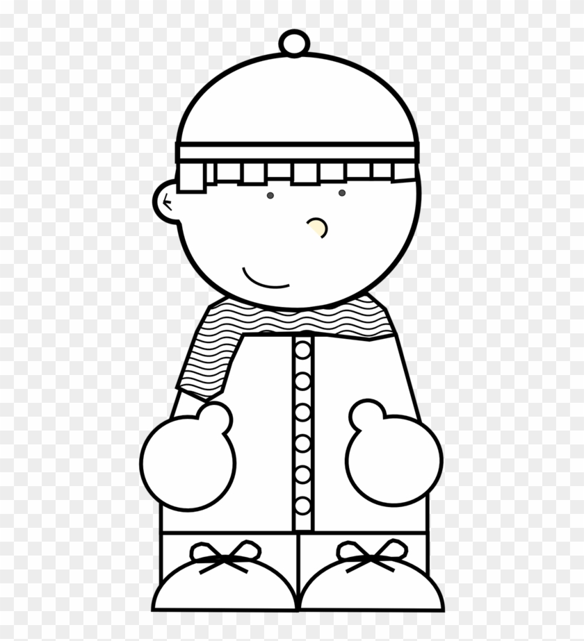 Cartoon Snow Kid - Cartoon Clipart #5468910