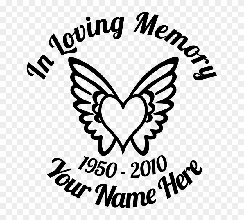 In Loving Memory Decal Template 217532 - Loving Memory Decal Svg Clipart #5469043