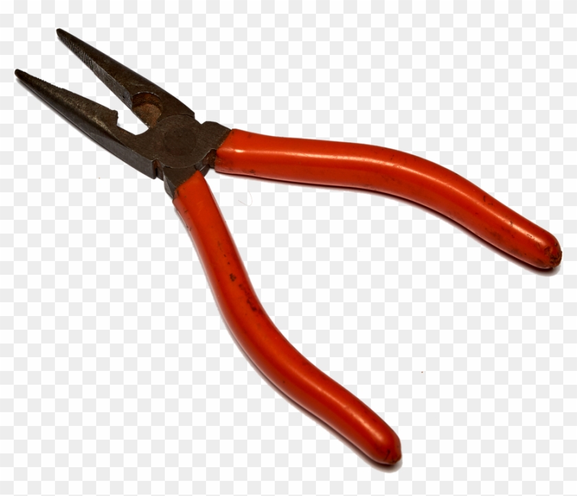 Isolated Pliers Red Tool Craft Metal - Diagonal Pliers Clipart