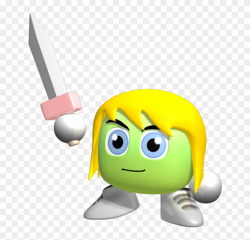 Super Chibi Knight Slashes Into - Cartoon Clipart