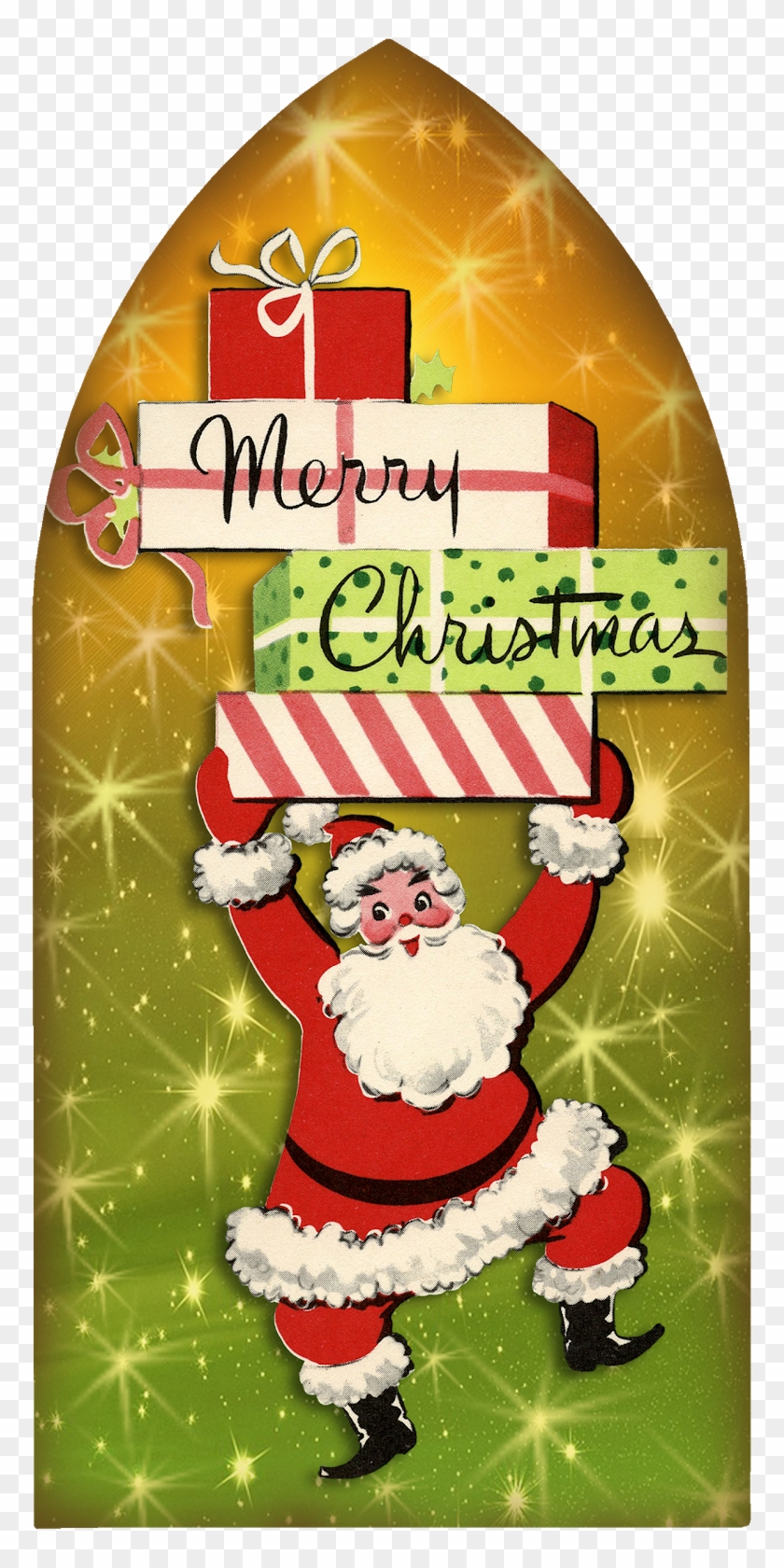 Just Playing With Some Fun Retro Christmas Images - Christmas Ornament Clipart #5470362