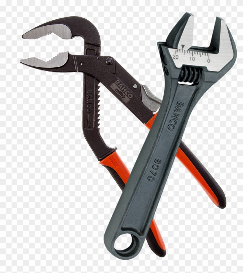 Bahco Adjustable Wrench & Water Pump Pliers - Bahco Pliers Clipart #5470650
