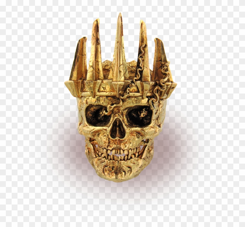 18kt Gold Deathknight Ring Front 1512x , Death-saves - Skull Clipart #5470680
