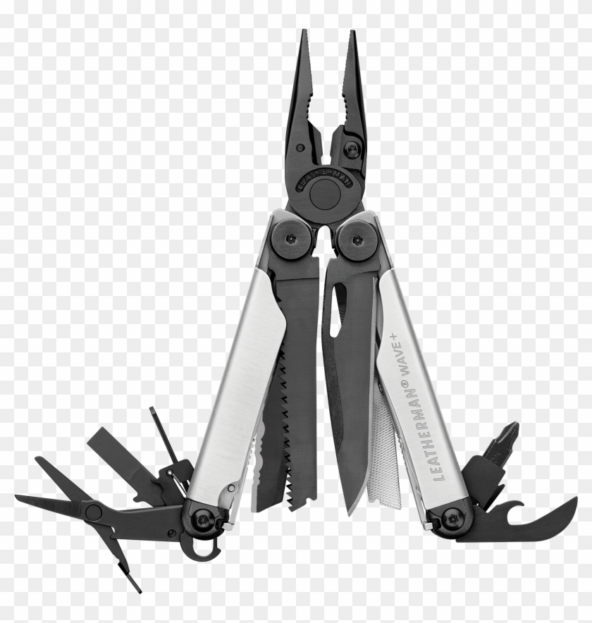 Image Download Black Silver Wave In Multi Tool Leatherman - Leatherman Black And Silver Clipart #5470722