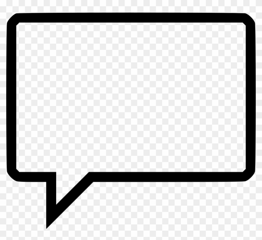 Speech Buble Comments - Rectangle Speech Bubble Png Clipart