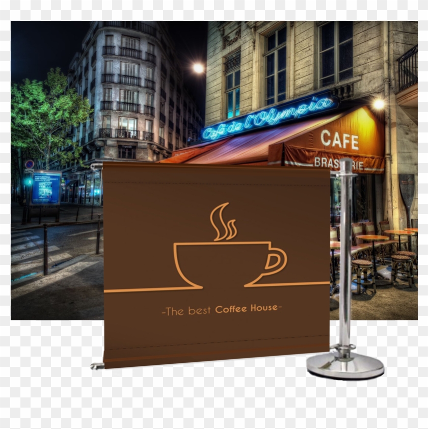 Cafe Barrier Add On Product Cat Image - Hd Wallpaper Paris Cafe Clipart