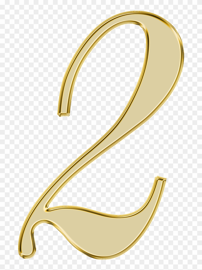 Número De Oro - Number 2 Pixabay Clipart