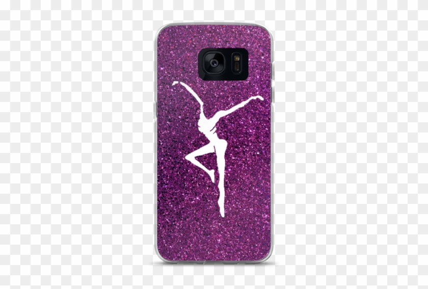 Purple Glitter Print Firedancer Samsung Case - Mobile Phone Case Clipart