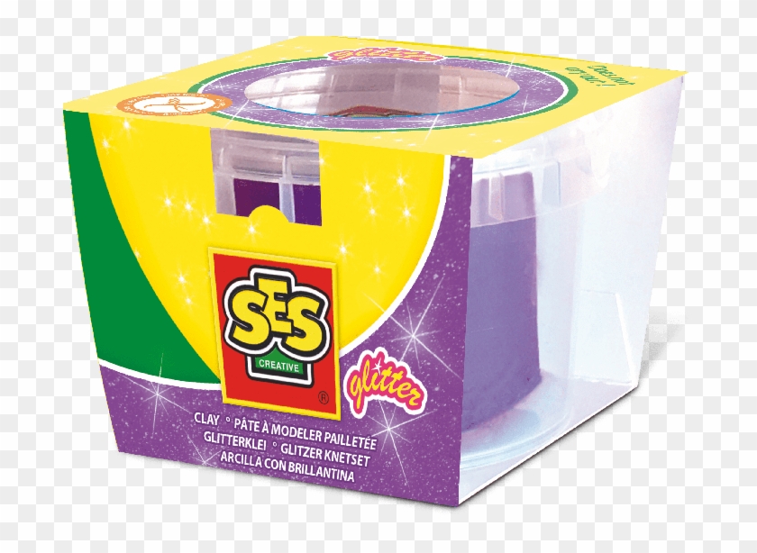 Ses Clay Purple Glitter - Kreative Knete Clipart #5471888