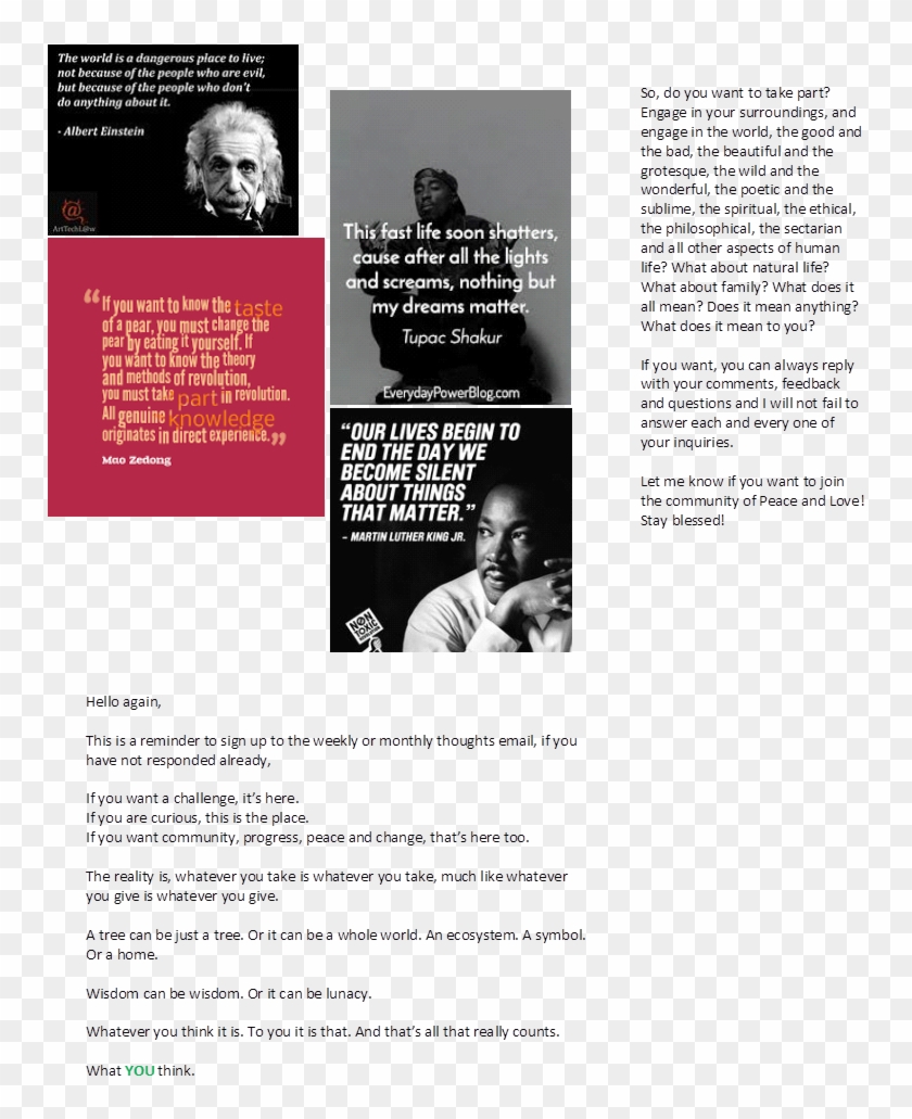 Revolution Of Love - Albert Einstein Clipart