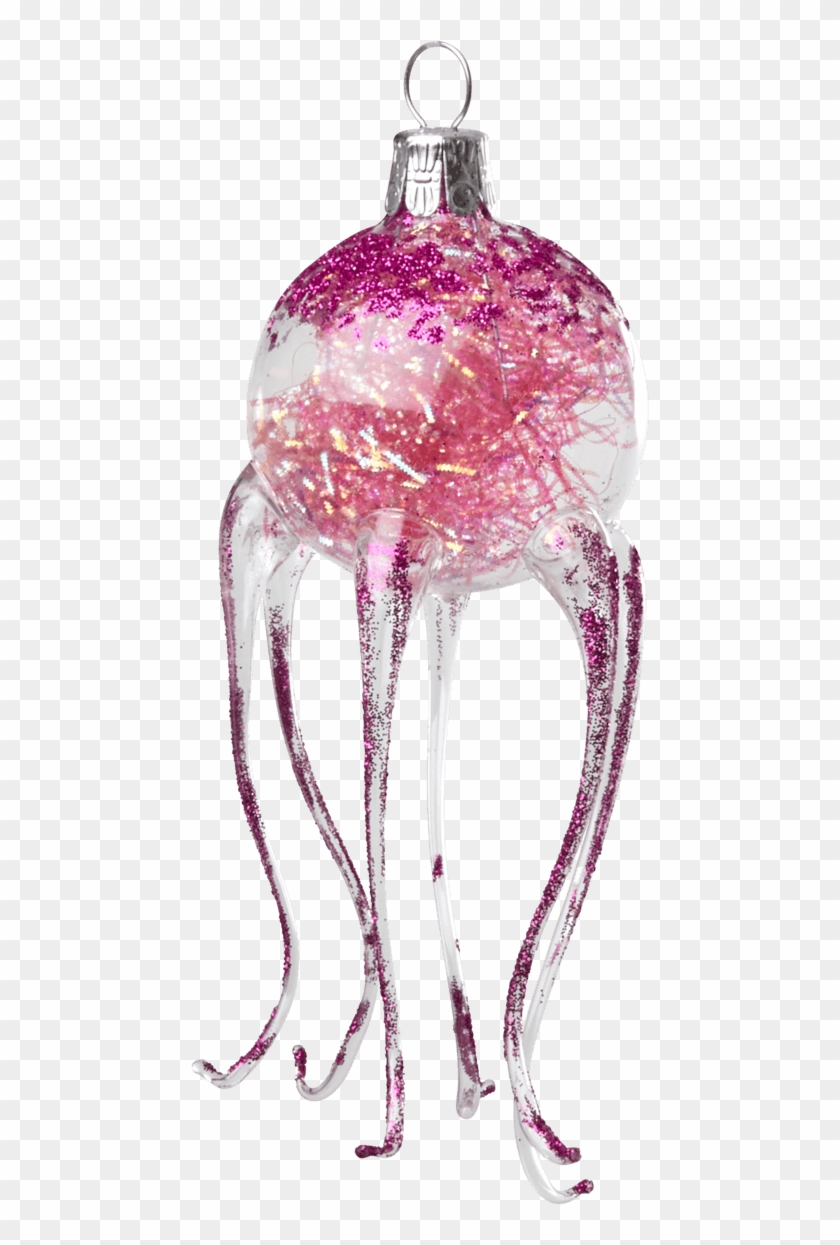 Jelly Fish Glass Christmas Ornament - Sketch Clipart