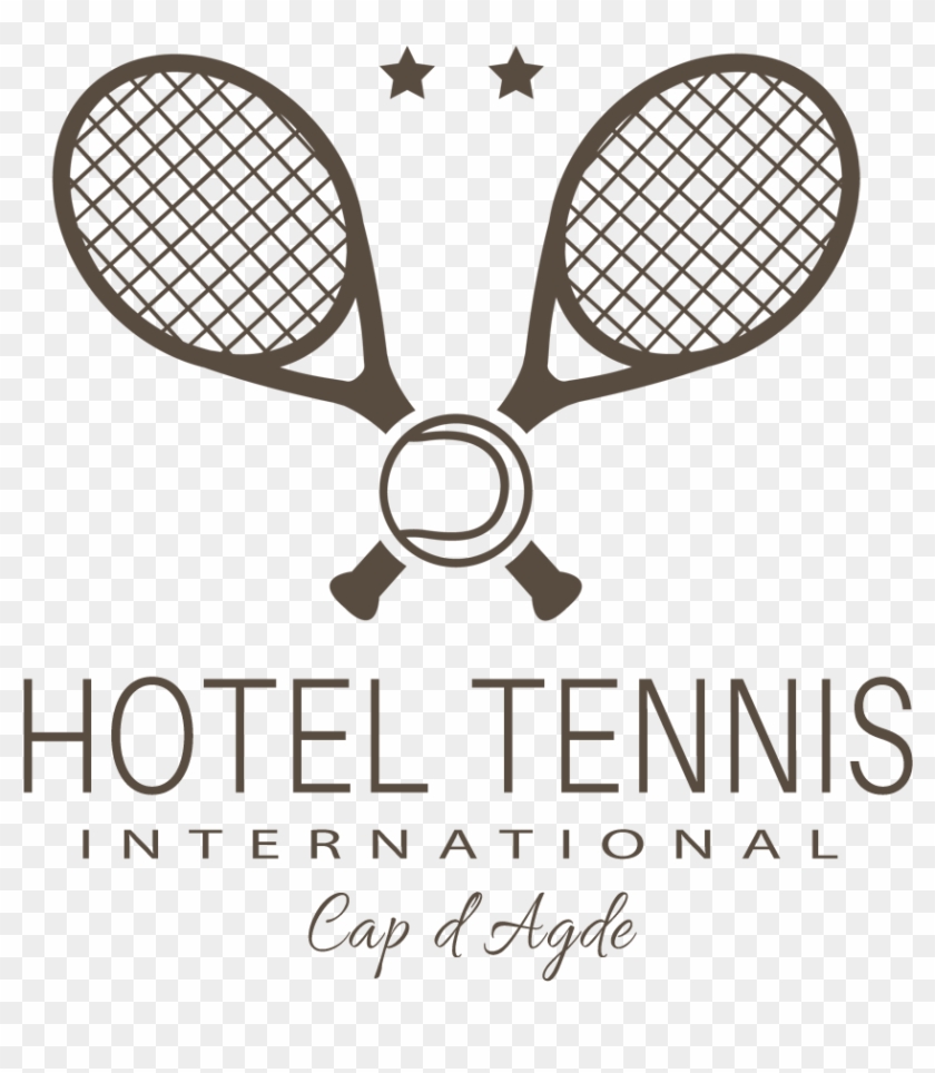 Badminton Logo Black And White Clipart #5472435