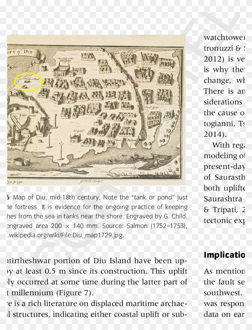 Tank Out Of The City Walls Of Diu - Daman And Diu Clipart #5472740