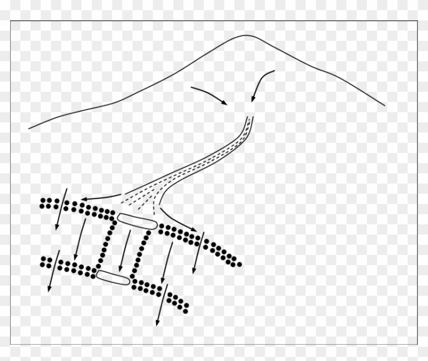 Spreading Flowing Water Technique - Sketch Clipart #5472764