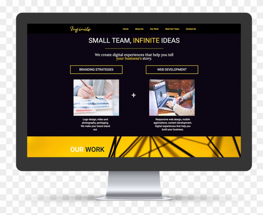 Agency Mockup - Led-backlit Lcd Display Clipart