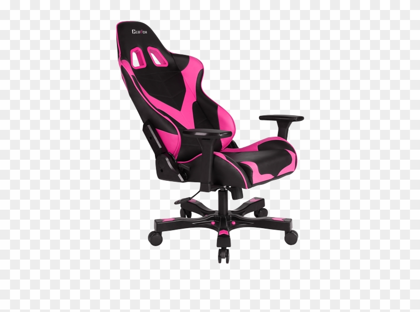 Pink Gaming Chair - Pink Black Gaming Chair Clipart #5472969