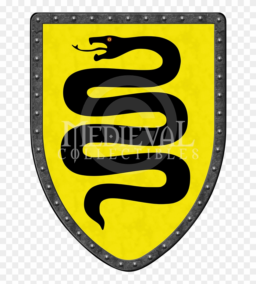 Medieval Snake Shield Clipart