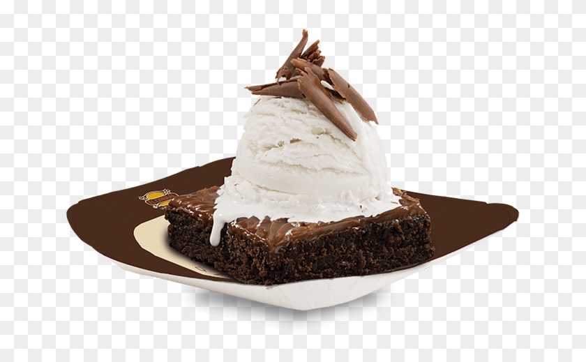Acompaña Tu Brownie Con Helado Con - Chocolate Clipart #5473202