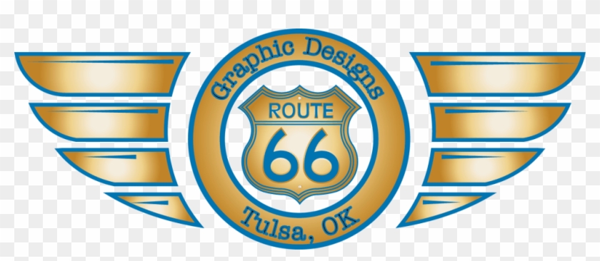 Route 66 Graphic Designs, Tulsa - Emblem Clipart #5473283