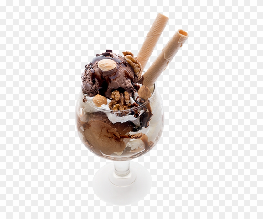 Copa Morena - Copa De Helado Con Chocolate Clipart #5473390