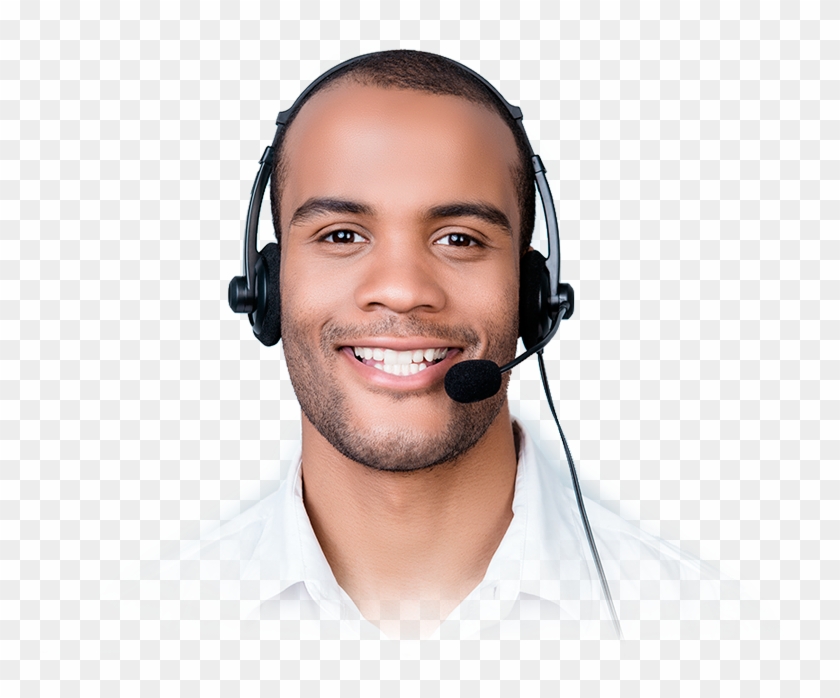 S Net Cloud Contact Center - Guy With Headset Clipart