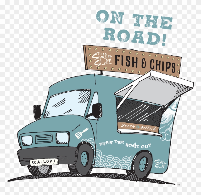 The Scallop Shell On The Road - Light Commercial Vehicle Clipart