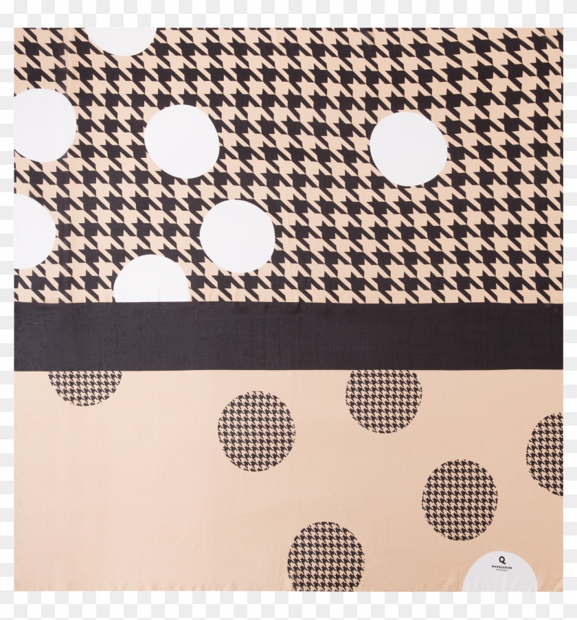 Scarf Design Houndstooth Color Hazelnut In 130 X 130 Clipart #5473941