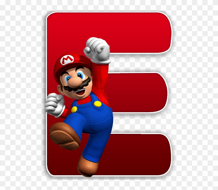 Alfabeto Decorativo Mario Bross Png - Goku Black Vs Mario Clipart