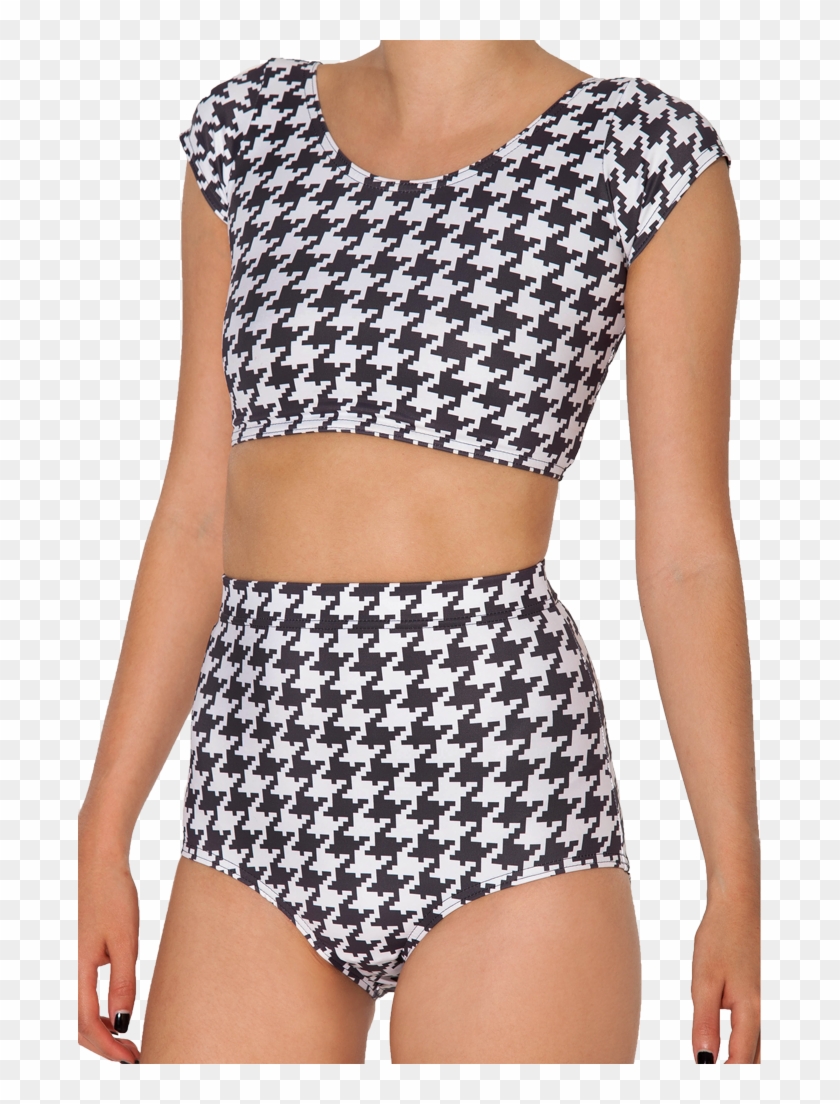 Houndstooth Nana Suit Top Clipart