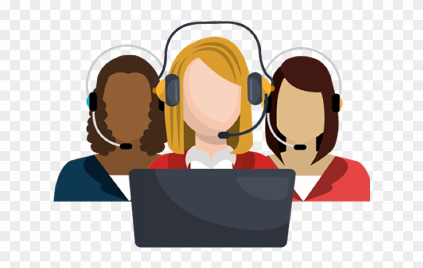Professional Clipart Call Center Agent - Call Centre Clipart Png Transparent Png #5474099