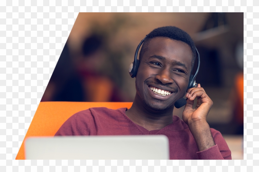 Get A Quote For Your Call Center - Black Customer Service Agent Clipart #5474356
