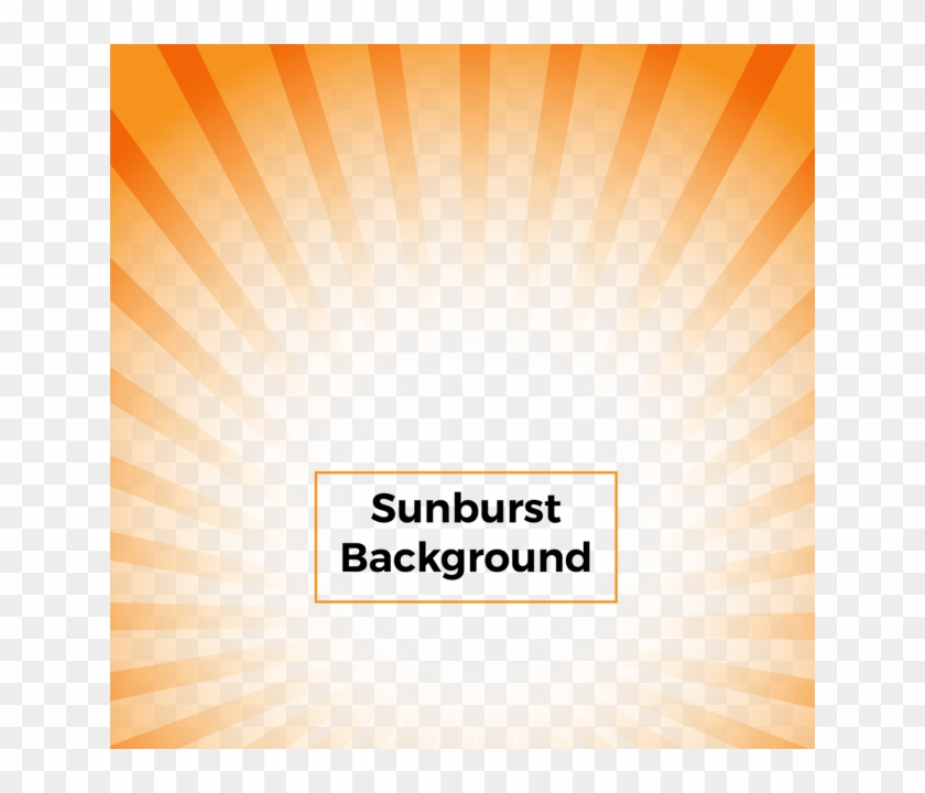 Vector Nature Sunburst Background - Orange Colour Vector Png Clipart #5474626