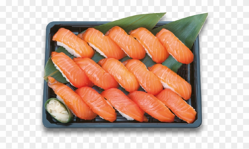 Plate Of Salmon Sushi Clipart